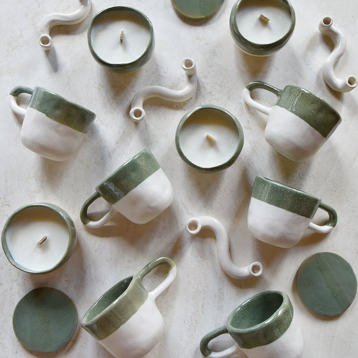 collection-ceramique-artisanale-vert-finca-home Collection céramique artisanale vert Finca Home