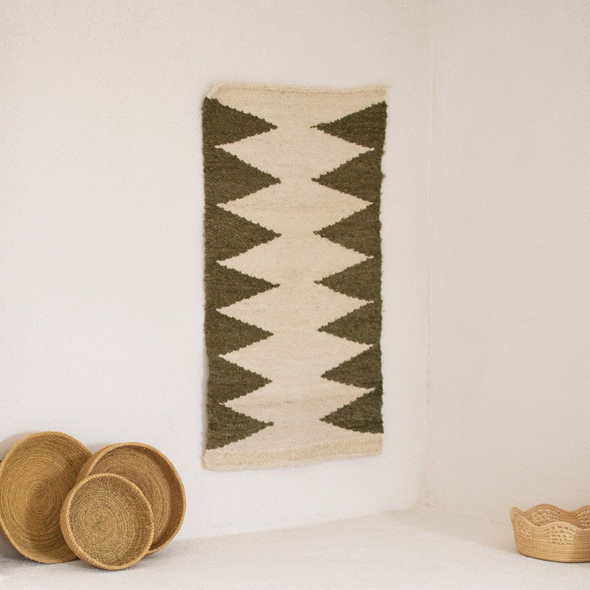 mini-tapis-laine-kaki-finca-home-1 Mini tapis en laine kaki Finca Home