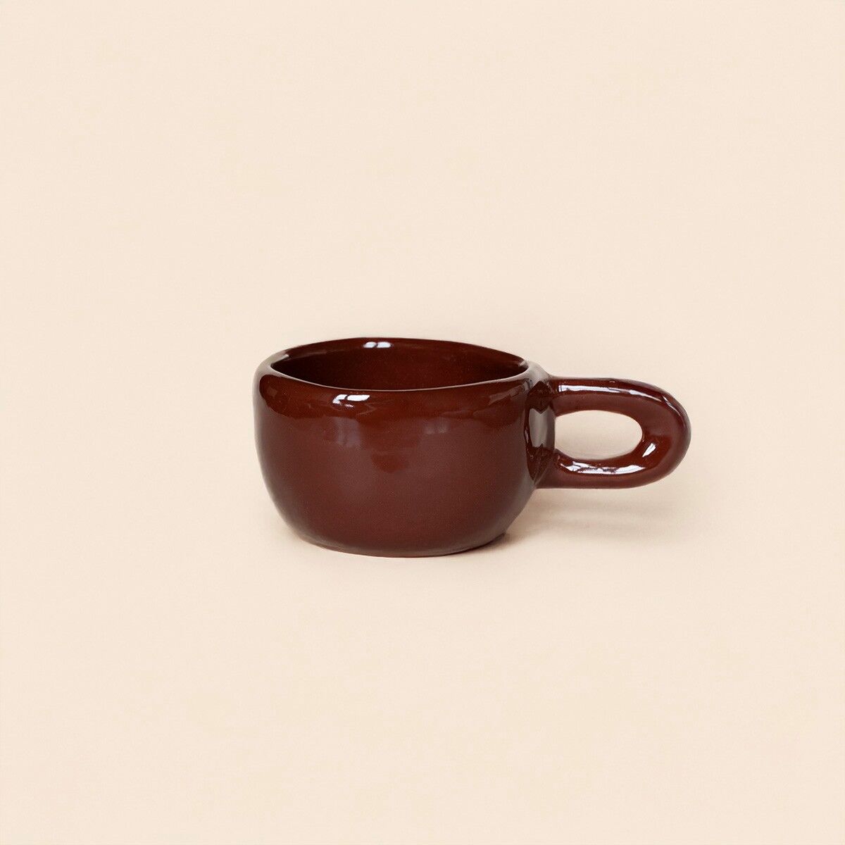 tasse-marron-glace Tasse en céramique marron glacé Finca Home