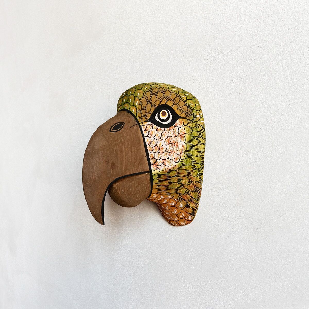 sculpture-murale-bois-ara-finca-home-01 Trophée mural en bois ara Finca Home