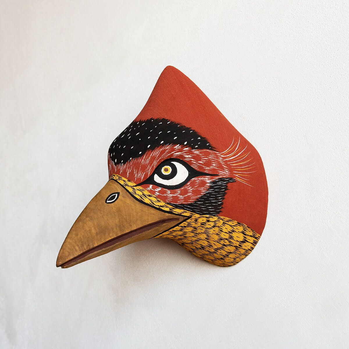 sculpture-murale-bois-cardinal-finca-home-01 Trophée mural en bois cardinal Finca Home