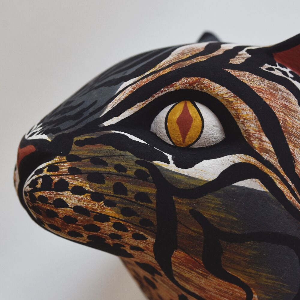 sculpture-murale-bois-grand-chat-finca-home-03 Trophée mural en bois grand chat Finca Home